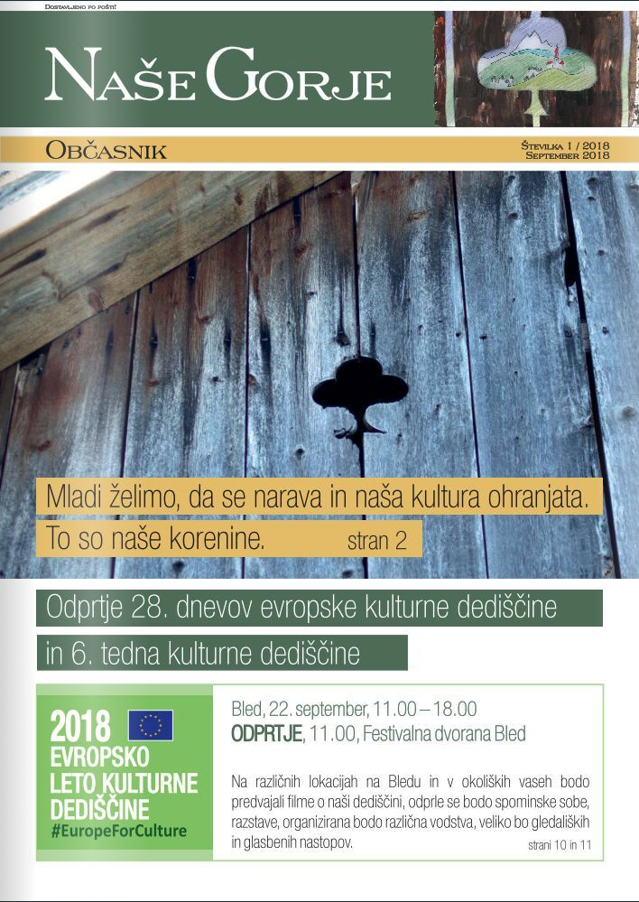 Naše Gorje občasnik številka 1