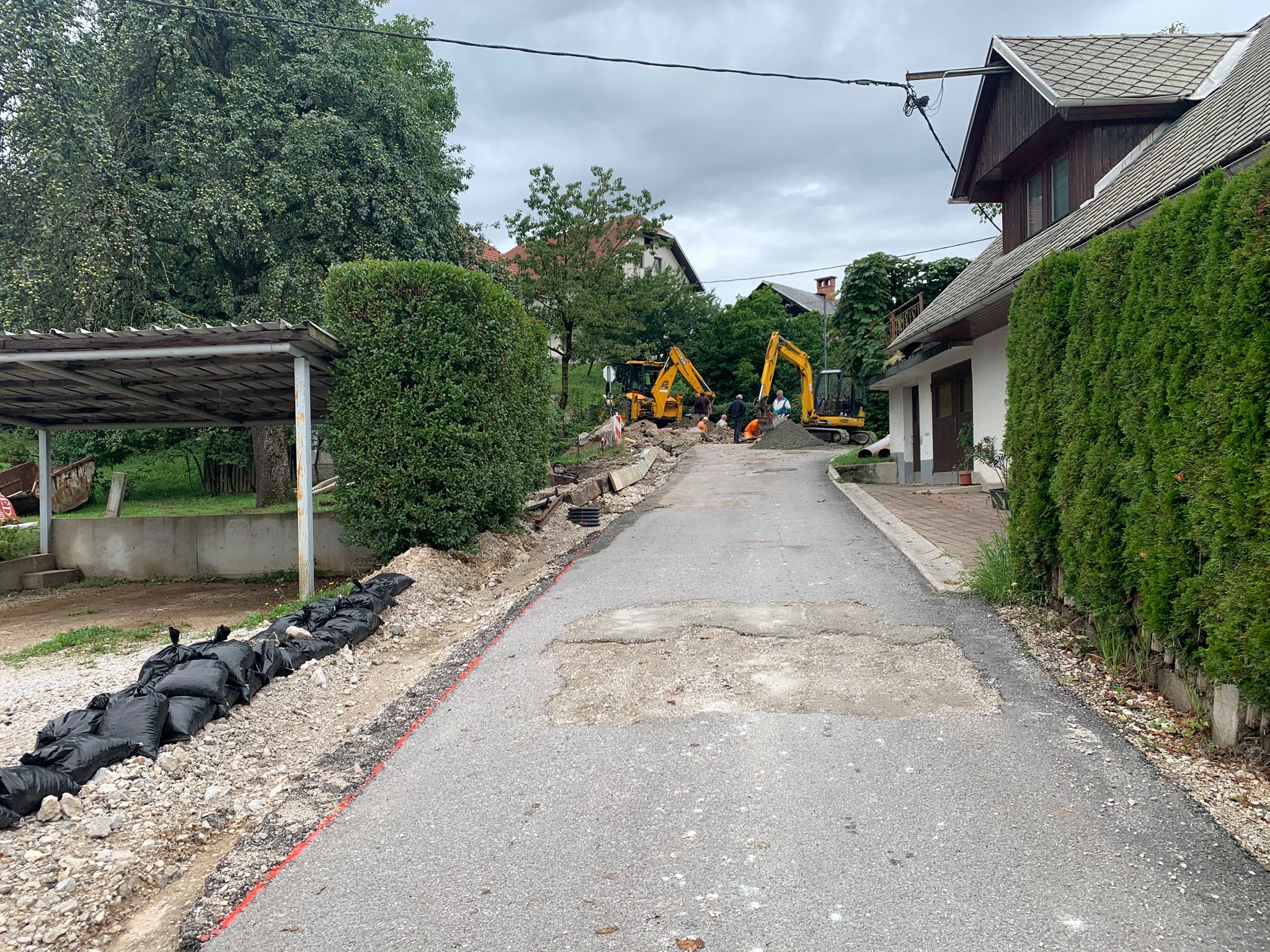 Obnova kanalizacije in ceste skozi Poljšico