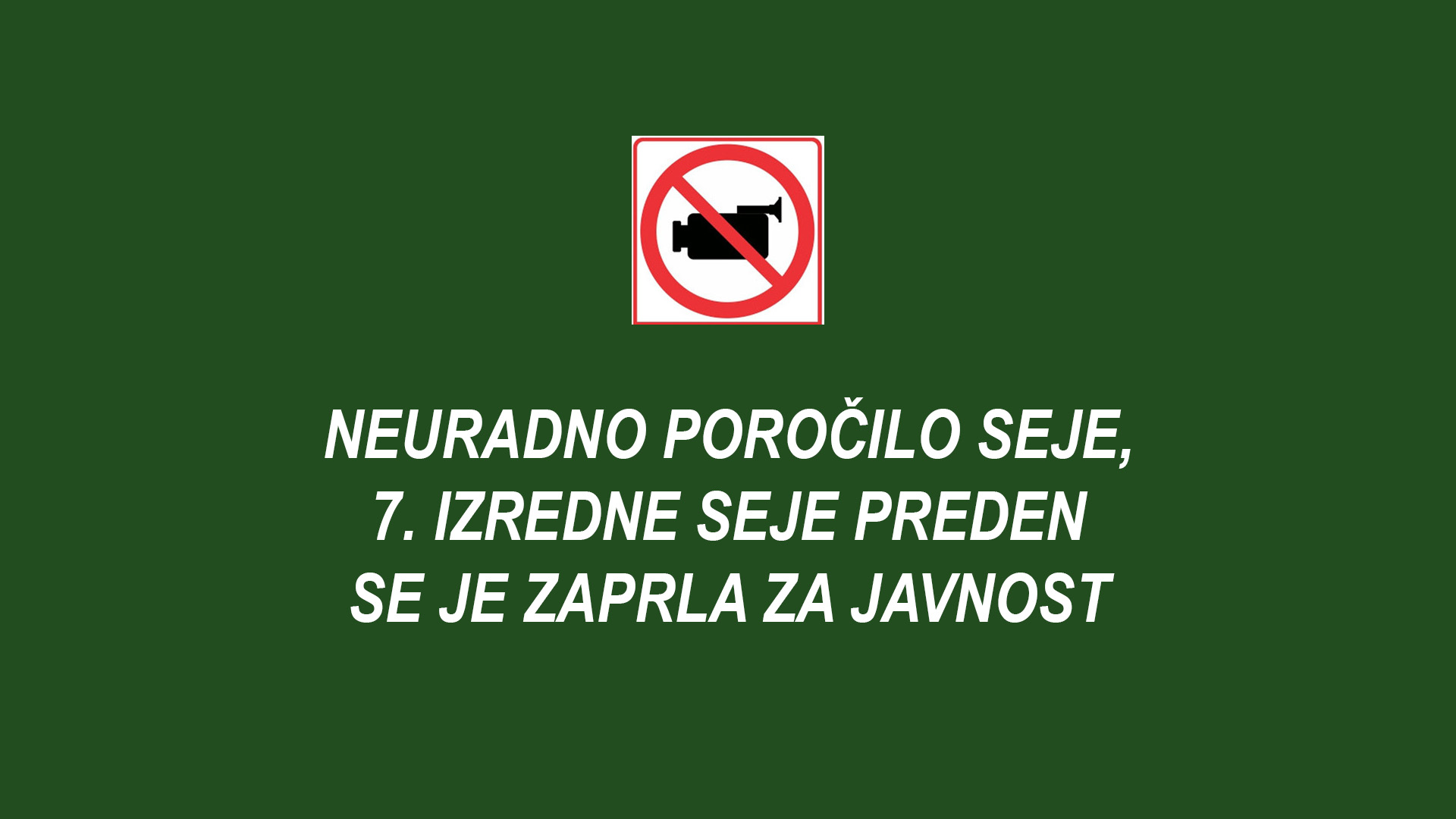7. izredna seja Občinskega sveta Občine Gorje
