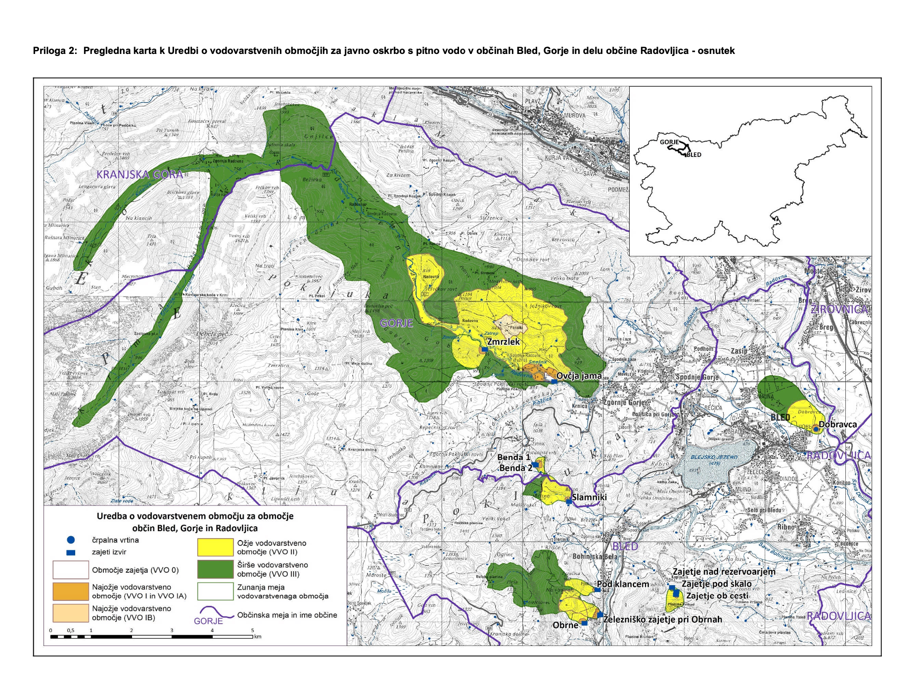 Osnutek Uredbe za javno oskrbo s pitno vodo v občinah Bled in Gorje